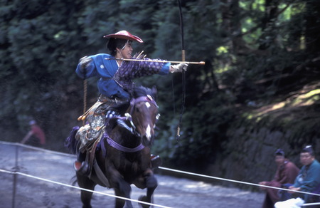 the historical festival in the Shrines of Nikko in the north of Tokyo in Japan in Asia,のeditorial素材