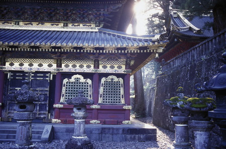 the historical Shrines of Nikko in the north of Tokyo in Japan in Asia,のeditorial素材