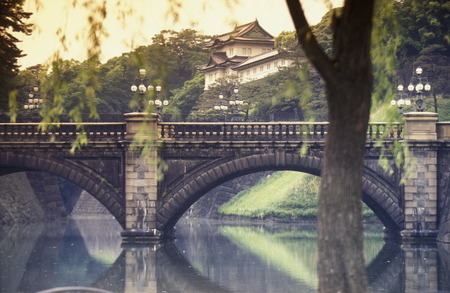 The City center at the Imperial Palace of Tokyo in Japan in Asia,のeditorial素材