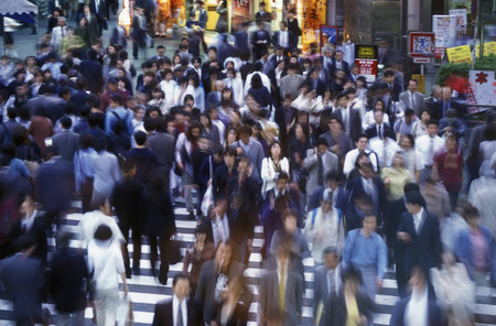 on the streets in the City center of Tokyo in Japan in Asia,のeditorial素材