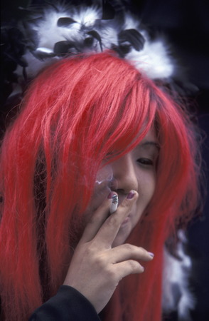 the revolucionary Rainbow Kids in a squre in the City center of Tokyo in Japan in Asia,のeditorial素材