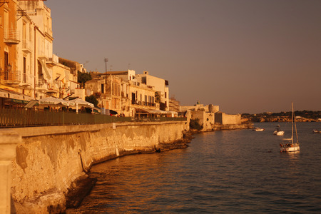 the old Town of Siracusa in Sicily in south Italy in Europe.のeditorial素材