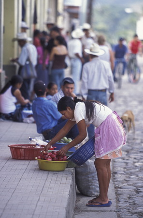 the old town of the city Copan in Honduras in Central America,のeditorial素材