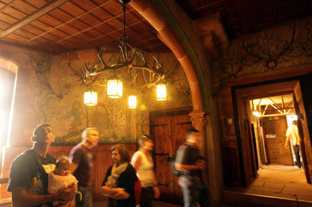 the Fort  Haut-Koenigsbourg near the village of Selestat  in the province of Alsace in France in Europeのeditorial素材