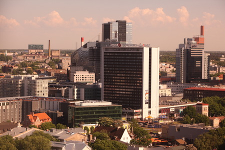 The new City of Tallinn in Estonia in the Baltic countrys in Europe.のeditorial素材