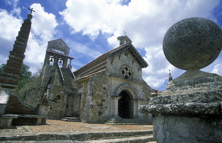 the colonial village of Altos de Chavon in the Dominican Republic in the Caribbean Sea in Latin America.のeditorial素材
