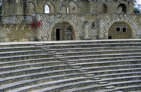 the colonial village of Altos de Chavon in the Dominican Republic in the Caribbean Sea in Latin America.のeditorial素材