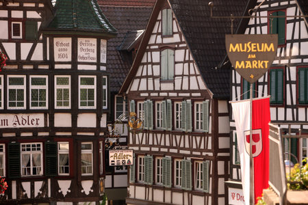 the old town of the villige Schiltach in the Blackforest in the south of Germany in Europe.のeditorial素材