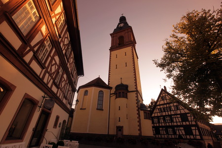 the old town of the villige Schiltach in the Blackforest in the south of Germany in Europe.のeditorial素材