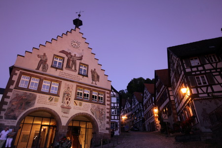 the old town of the villige Schiltach in the Blackforest in the south of Germany in Europe.のeditorial素材