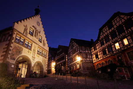the old town of the villige Schiltach in the Blackforest in the south of Germany in Europe.のeditorial素材