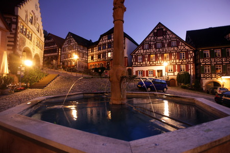 the old town of the villige Schiltach in the Blackforest in the south of Germany in Europe.のeditorial素材