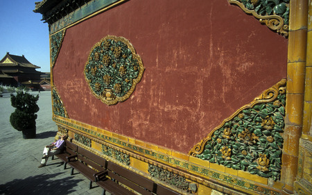 the forbidden city in the city of Beijing in the east of china in east asia.のeditorial素材