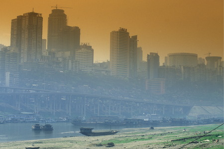 the city of Chongqing in the province of Sichuan in China in east asia.のeditorial素材
