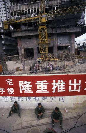 the city of Shenzhen north of Hong Kong in the province of Guangdong in China in east asia.のeditorial素材