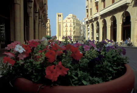the old town of the city of Beirut in Lebanon in the middle east.のeditorial素材