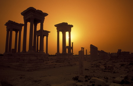 the Roman Ruins of Palmyra in Palmyra in the east of Syria.