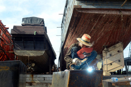 a Ship manufactur near the city of Myeik in the south in Myanmar in Southeastasia.