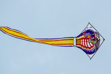a Kite flying festival at the Sanam Luang Park in Banglamphu in the city of Bangkok in Thailand in Southeastasia.の写真素材
