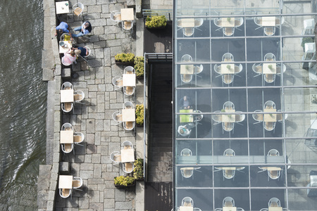 the old town on the Douro River in Ribeira in the city centre of Porto in Porugal in Europe.のeditorial素材
