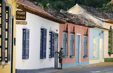 the village of choroni on the caribbean coast in Venezuela.のeditorial素材