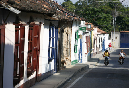 the village of choroni on the caribbean coast in Venezuela.のeditorial素材