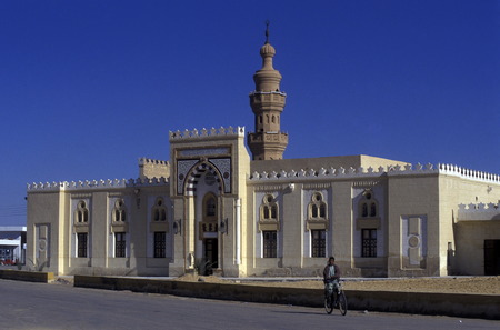 the town and Oasis of Farafra in the lybian or western desert of Egypt in north africaのeditorial素材