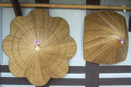 traditional hut in the city of Samuth Prakan south of the city of Bangkok in Thailand in Southeastasia.の写真素材