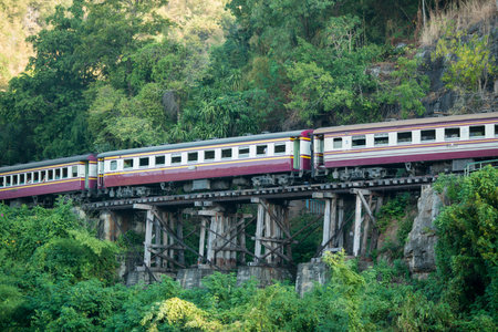 the Death Railway travel at the River Kwai of the Burma-Thailand Railway  north of the City of...