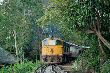 the Death Railway travel at the River Kwai of the Burma-Thailand Railway  north of the City of...