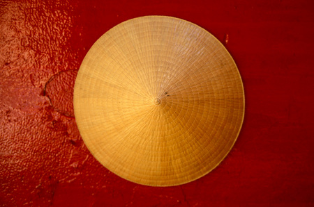 a vietnamese hut in a chinese temple in the city of Can Tho in the mekong delta in Vietnamの写真素材