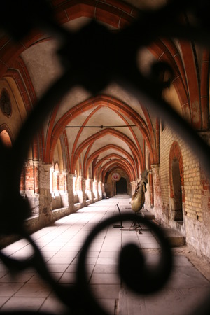 the inside of the Dom in the old town in the city of riga in latvia in the baltic region in europe.のeditorial素材