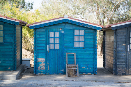 smal houses on the Rio Guadiana River near the town of Alcoutim at the east Algarve in the south of Portugal in Europe.のeditorial素材