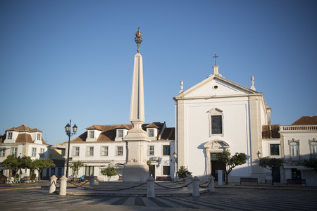 the parca do Marques de Pombal at the old Town of Vila Real de Santo Antonio at the east Algarve in the south of Portugal in Europe.のeditorial素材