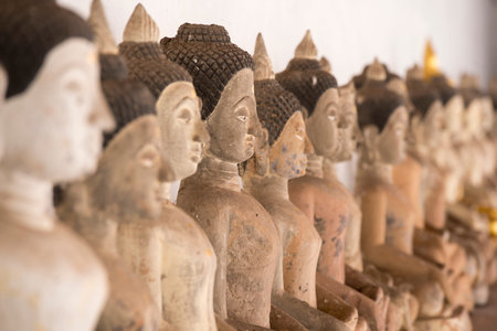 the wat Si Khom Kham in the city of Phayao in North Thailand.の写真素材