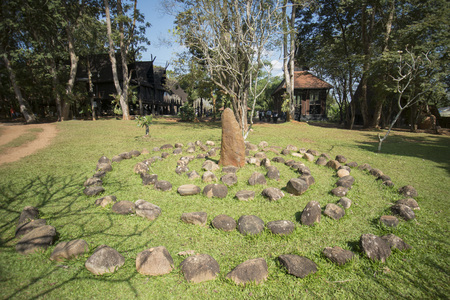 the Baandam Museum in the village of Muang in the north of the city Chiang Rai in North Thailand.のeditorial素材