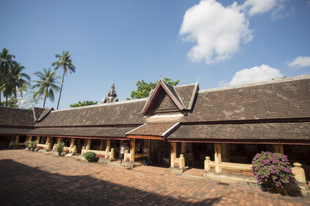 the wat Sisaket in the city of vientiane in Laos in the southeastasia.のeditorial素材