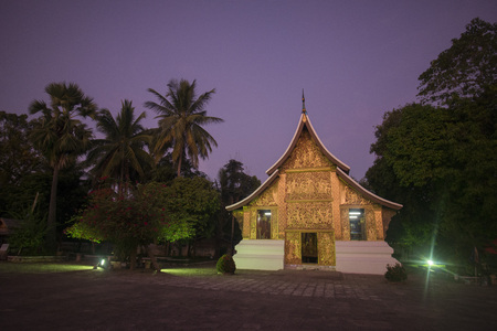 the wat xieng thong in the town of Luang Prabang in the north of Laos in Southeastasia.のeditorial素材