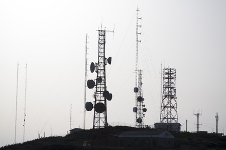 the miradouro at the Mount Foia near the town of Monchique in the Sierra de Monchique at the Algarve of Portugal in Europe.のeditorial素材