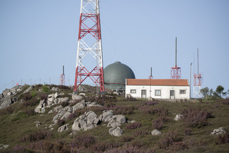 the miradouro at the Mount Foia near the town of Monchique in the Sierra de Monchique at the Algarve of Portugal in Europe.のeditorial素材