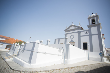 the town of Aljezur in the Sierra de Monchique at the Algarve of Portugal in Europe.のeditorial素材