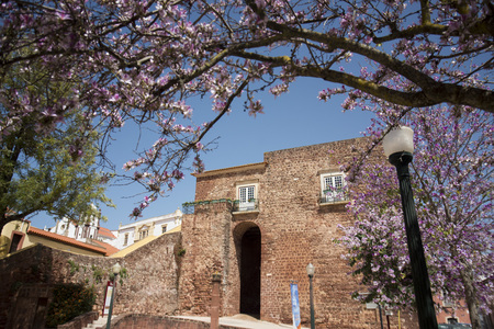 the Castelo in the old Town of Silves at the Algarve of Portugal in Europe.のeditorial素材