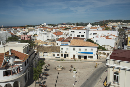 the old town of Loule at the Algarve of Portugal in Europe.のeditorial素材