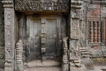 The Temple of  Ta Prohm  in the Temple City of Angkor near the City of Siem Reap in the west of Cambodia.  Cambodia, Siem Reap, April 2014のeditorial素材