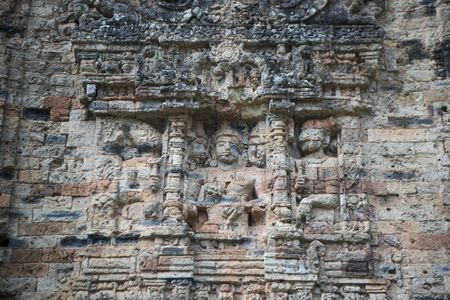the khmer ruins of the Sambor Prei Kuk Ruins north of the city of Kampong Thom of Cambodia.  Cambodia, Kampong Thom, November, 2017,のeditorial素材