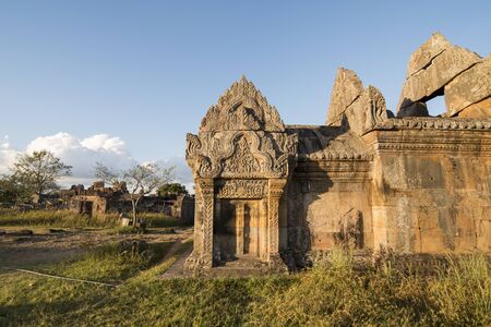 the Khmer Temples of Prsat Preah Vihear north of the town Sra Em in the province of Preah Vihear in Northwest Cambodia.  Cambodia, Sra Em, November, 2017,のeditorial素材