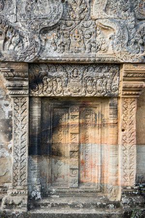 the Khmer Temples of Prsat Preah Vihear north of the town Sra Em in the province of Preah Vihear in Northwest Cambodia.  Cambodia, Sra Em, November, 2017,のeditorial素材