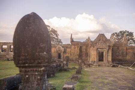 the Khmer Temples of Prsat Preah Vihear north of the town Sra Em in the province of Preah Vihear in Northwest Cambodia.  Cambodia, Sra Em, November, 2017,のeditorial素材