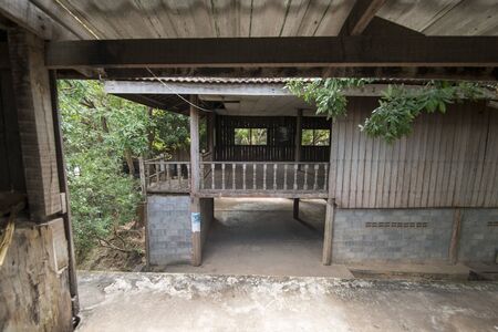 the Ta Mok House of Khmer Rouge Nr.5 Ta Mok in the town of Anlong Veng in the province of Oddar Meanchey in Northwaest Cambodia.  Cambodia, Anlong Veng, November, 2017,のeditorial素材
