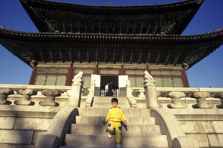 the Gyeongbokgung or Kyongbokkung Palace in the city of Seoul in South Korea in EastAasia.  Southkorea, Seoul, May, 2006のeditorial素材